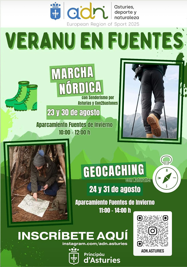 Cultura programa Veranu en Fuentes, con actividades deportivas y de ocio en el entorno de la estación allerana